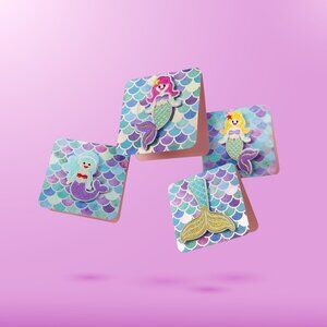 3x3 Note Cards Beautiful Mermaids Series For Birthdays, Thank You, or Hello